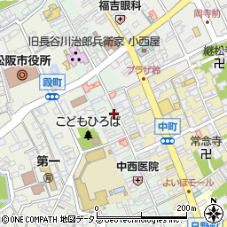 三重県松阪市魚町周辺の地図