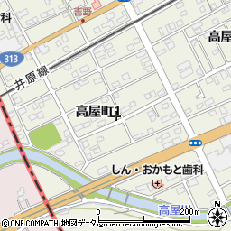 岡山県井原市高屋町1丁目18-9周辺の地図