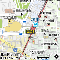 ローソンＪＲ堺市駅前店周辺の地図