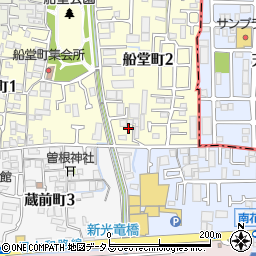 大阪府堺市北区船堂町2丁1-32周辺の地図