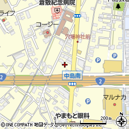 岡山県倉敷市中島2703周辺の地図