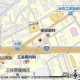 ソフトバンク倉敷中島周辺の地図