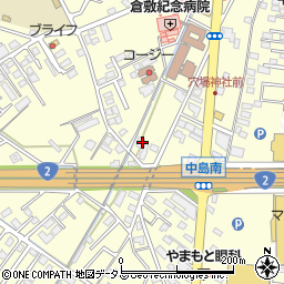 岡山県倉敷市中島845周辺の地図