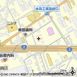岡山県倉敷市中島1452周辺の地図