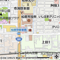 松原警察署周辺の地図