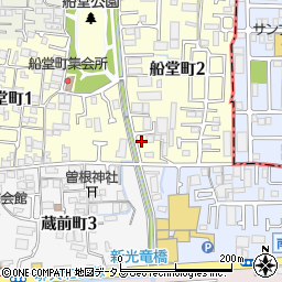 大阪府堺市北区船堂町2丁1-7周辺の地図
