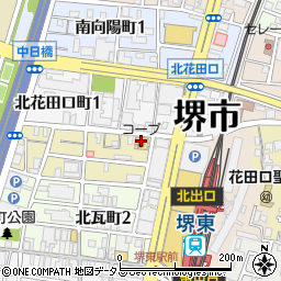 コープアイヘルパーステーション堺東居宅介護支援事業所周辺の地図
