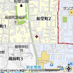 大阪府堺市北区船堂町2丁1-12周辺の地図