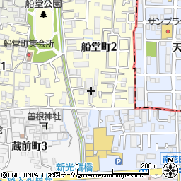 大阪府堺市北区船堂町2丁1-28周辺の地図