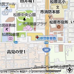 セリアカナートモール松原店周辺の地図