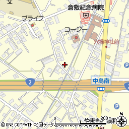 岡山県倉敷市中島846周辺の地図