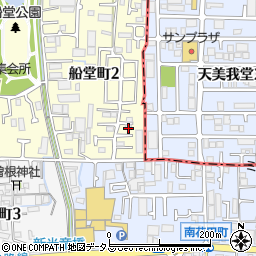 大阪府堺市北区船堂町2丁18-10周辺の地図