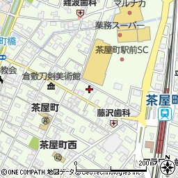岡山県倉敷市茶屋町266周辺の地図