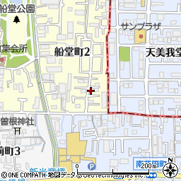 大阪府堺市北区船堂町2丁18-7周辺の地図
