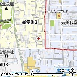 大阪府堺市北区船堂町2丁18-8周辺の地図