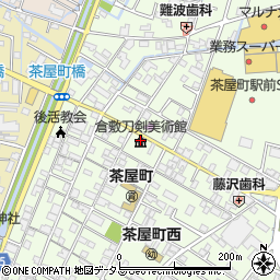 倉敷刀剣美術館周辺の地図