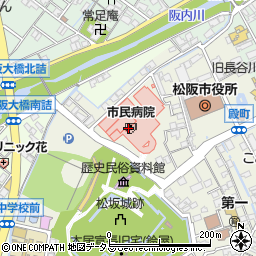 松阪市民病院居宅介護支援事業所周辺の地図