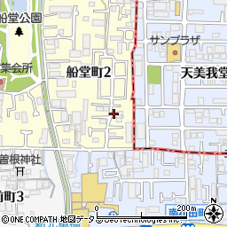 大阪府堺市北区船堂町2丁18-16周辺の地図