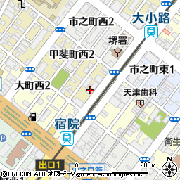 南都銀行堺支店 ＡＴＭ周辺の地図