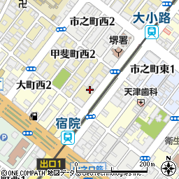 南都銀行堺支店周辺の地図