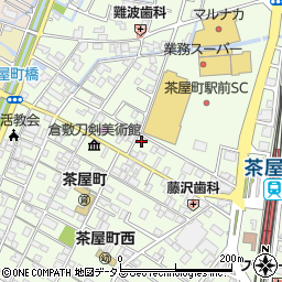 岡山県倉敷市茶屋町197-6周辺の地図