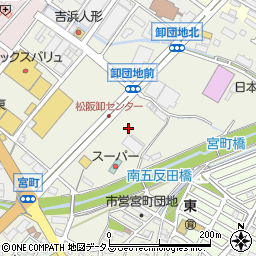 〒515-0015 三重県松阪市宮町の地図