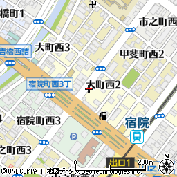 大阪府堺市堺区大町西周辺の地図