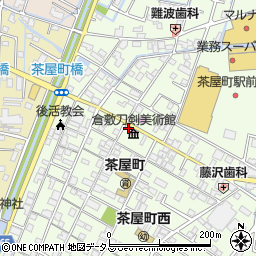 倉敷刀剣美術館周辺の地図