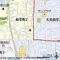 大阪府堺市北区船堂町2丁18-13周辺の地図