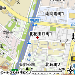 Ｏｎｅ　Ｐａｒｋ北花田口第２駐車場周辺の地図