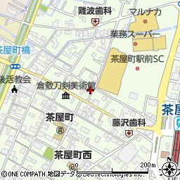 岡山県倉敷市茶屋町197-2周辺の地図