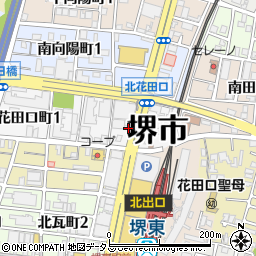 まちの自転車店リコ　堺東店周辺の地図