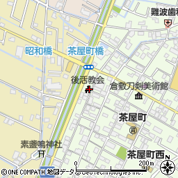 岡山県倉敷市茶屋町58周辺の地図