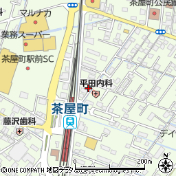 岡山県倉敷市茶屋町374周辺の地図
