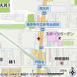 ダイソー外環藤井寺店周辺の地図