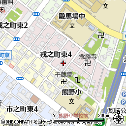 大阪府堺市堺区戎之町東4丁周辺の地図