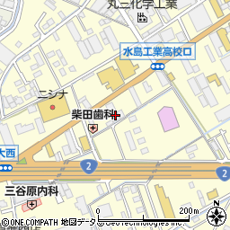 岡山県倉敷市中島1376周辺の地図