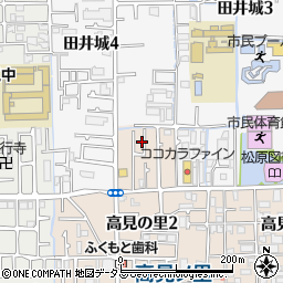 大阪府松原市高見の里2丁目34周辺の地図