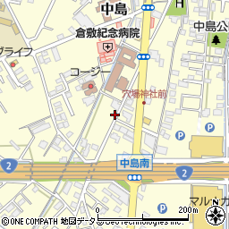 岡山県倉敷市中島841周辺の地図