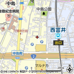 岡山県倉敷市中島2734周辺の地図
