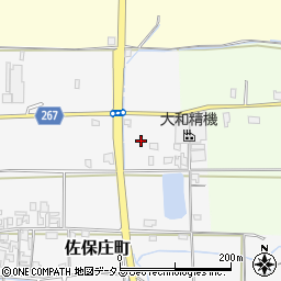 奈良県天理市佐保庄町周辺の地図