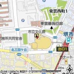 堺市立文化館　ギャラリー周辺の地図