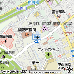 松阪市役所　秘書広報課秘書係周辺の地図