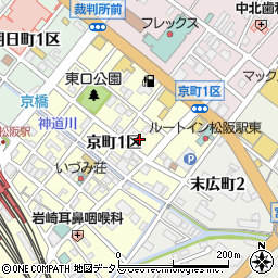 三重県松阪市京町１区33周辺の地図