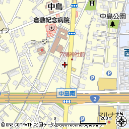 岡山県倉敷市中島2220周辺の地図