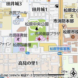 松原市文化会館周辺の地図
