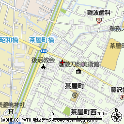 岡山県倉敷市茶屋町180-1周辺の地図