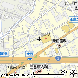 岡山県倉敷市中島1365周辺の地図