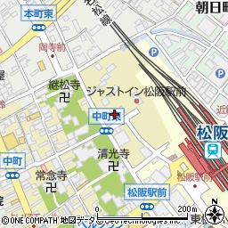 サンマンションアトレ松阪駅前周辺の地図