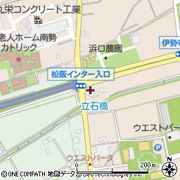 鈴定燃料株式会社　松阪インター給油所周辺の地図